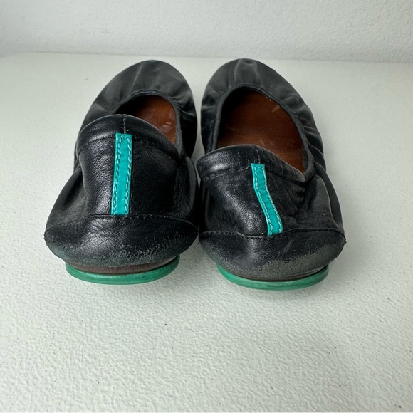 Tieks Black Foldable Flexible Ballet Flats Size 10 - Picture 3 of 6